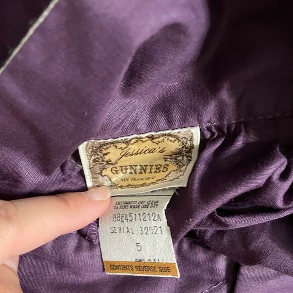 Gunne Sax purple prairie skirt cottagecore - Picture 4 of 10